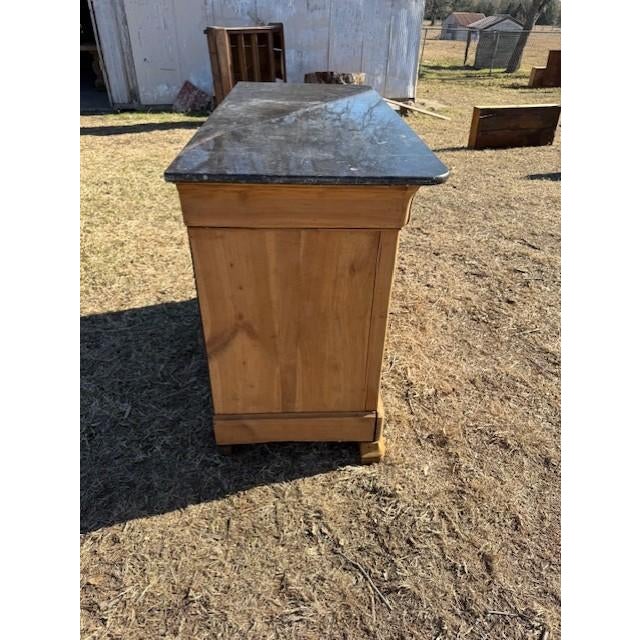 19th Century French Louis Philippe Bleached Marble Top Chest of Drawer / Commodes For Sale - Image 17 of 18