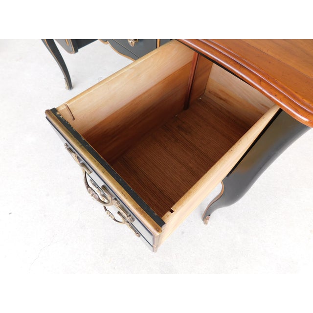 Kindel French Louis XV Style Writing Desk 48"w For Sale - Image 11 of 18