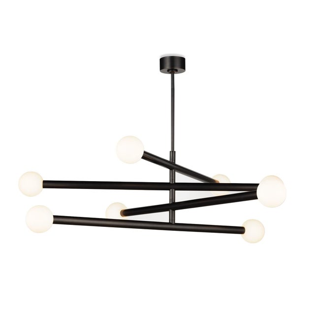 Metal Regina Andrew Beaubien Steel Chandelier, Oil Rubbed Bronze For Sale - Image 7 of 7