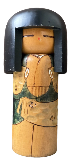 Vintage Japanese Gumma Kokeshi by Kisaku, 1980s
