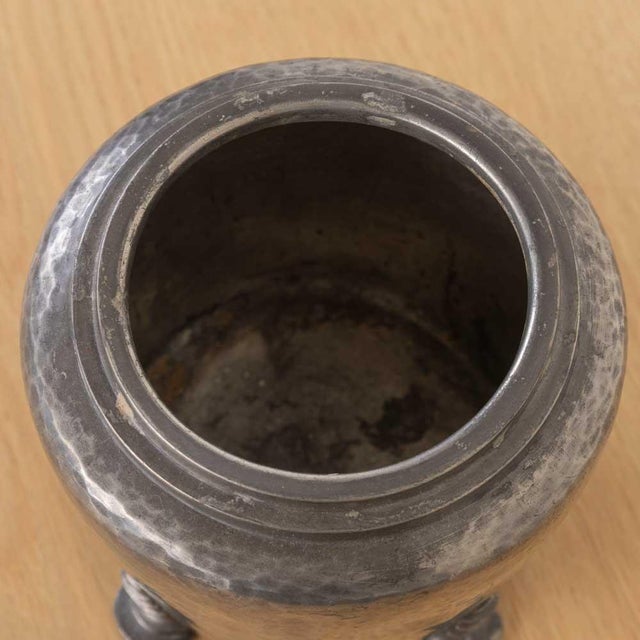1930s Art Deco Pewter Jar With Lid For Sale - Image 12 of 12