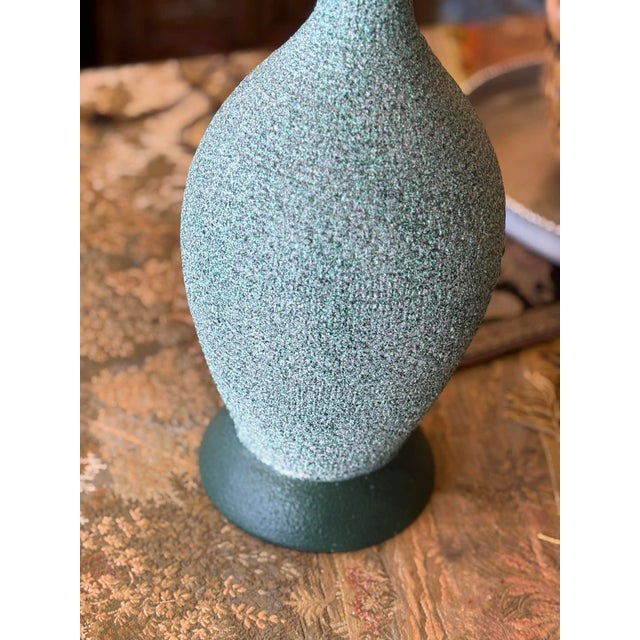 Vintage Mid-Century Modern Green Table Lamp For Sale - Image 9 of 9