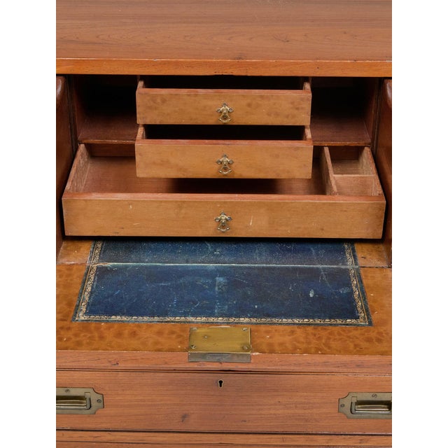 19th Century 19th Century Victorian Campaign Chest of Drawers For Sale - Image 5 of 11
