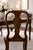Sienna Set of Six Queen Anne Style Dining Chairs in Old Chapel Satin Walnut With Designer Ivory Linen Upholstery For Sale - Image 8 of 9