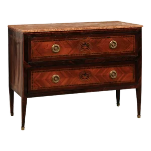 Italian Chest with Orig. Marble Top, Century 1790