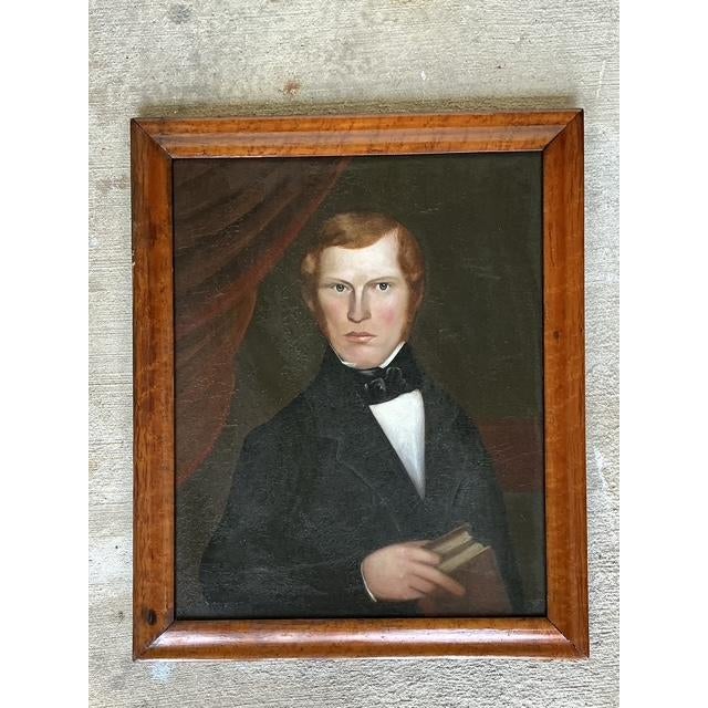 American Vintage 19th Century Portrait of a Gentleman For Sale - Image 3 of 13
