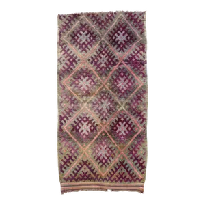 Vintage Purple Beni M'Guild Moroccan Rug - 06'05 X 12'05