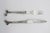 Set of 2 pieces (table forks/fish, table knife or meat/fish knife) in silver bronze 35/42 microns It is possible to order...