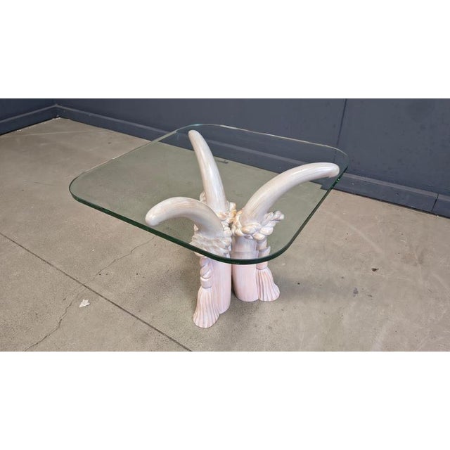 Vintage Faux Tusk Side Table from Sergio Longione, 1980s For Sale - Image 4 of 12