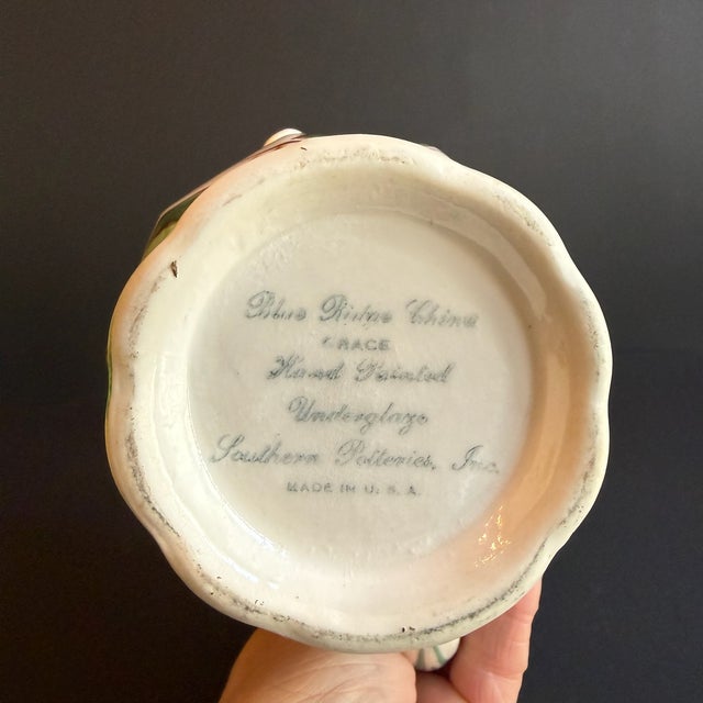 Ceramic Vintage Floral "Grace" Pitcher For Sale - Image 7 of 7