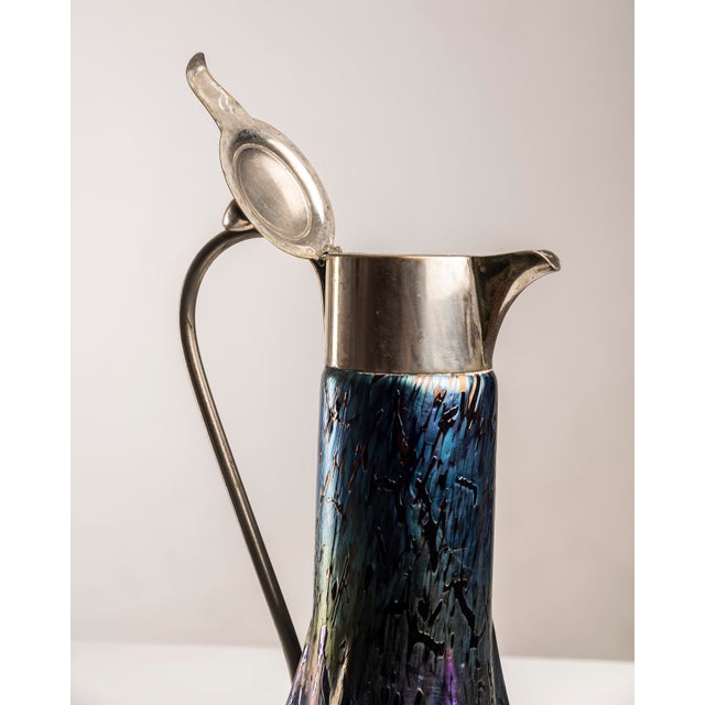 Iridescent Art Glass Jar by Wilhelm Kralik Sohn For Sale - Image 11 of 17