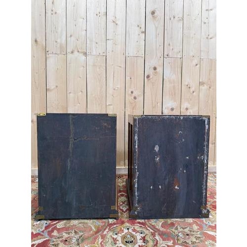 20th Century English Bedside Tables, Set of 2 For Sale - Image 6 of 10