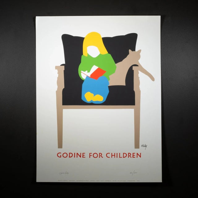 Paper Original Signed Lance Hidy, Godine for Children, Poster c.1982 For Sale - Image 7 of 8