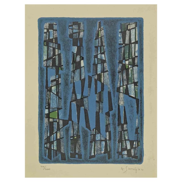 Gustave Singier, Untitled, Lithograph, 1960s For Sale