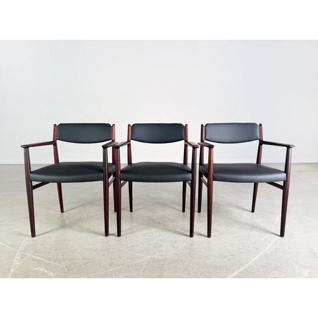 We are offering three beautiful armchairs by P. Olsen Sibast from the 1960s for sale. The design was created by Arne...