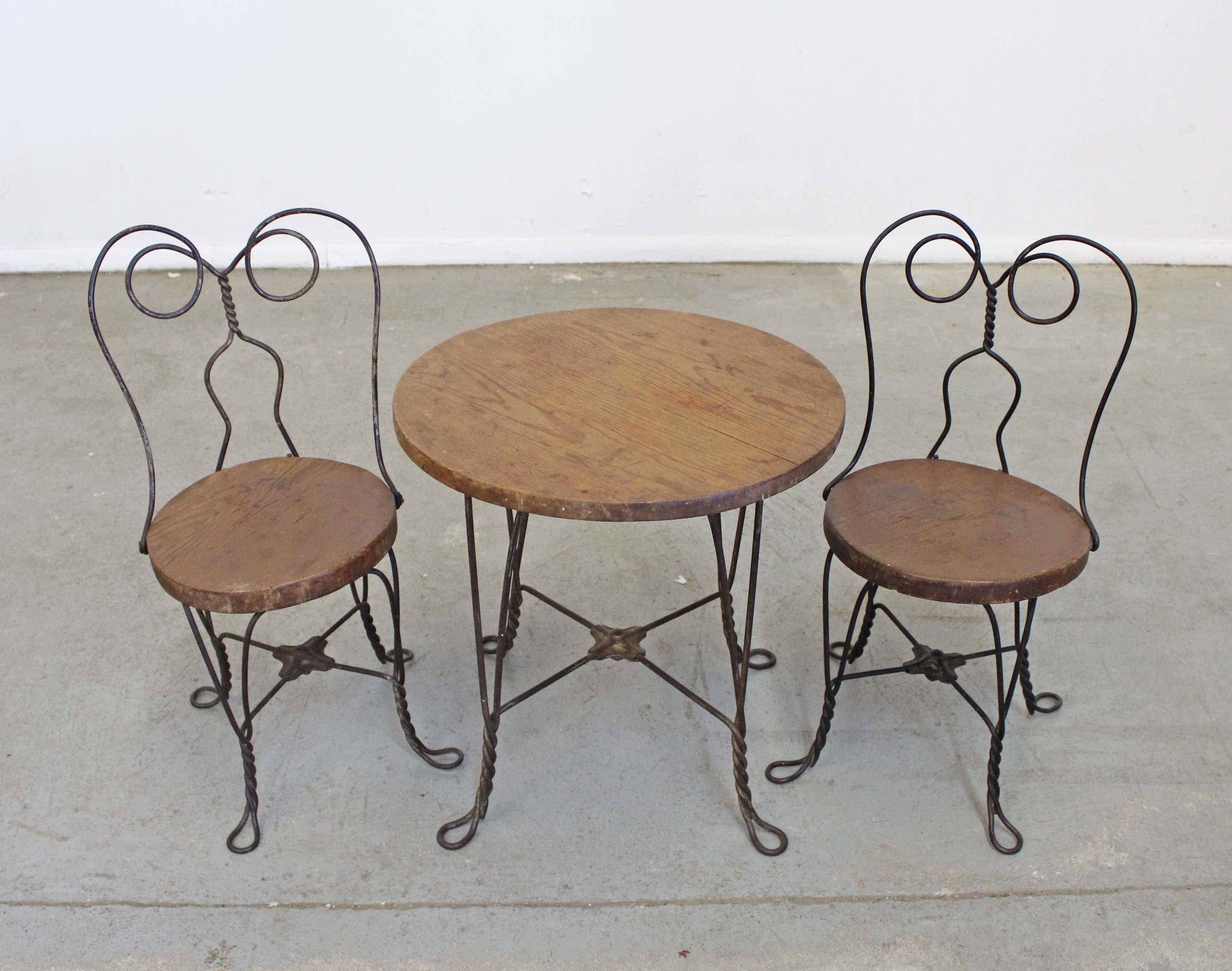 children's ice cream parlor table and chairs