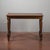 Brown Table with Turned Legs and Threaded Edge Top For Sale - Image 8 of 18