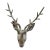 Metal Deer Head Wall Sculpture For Sale