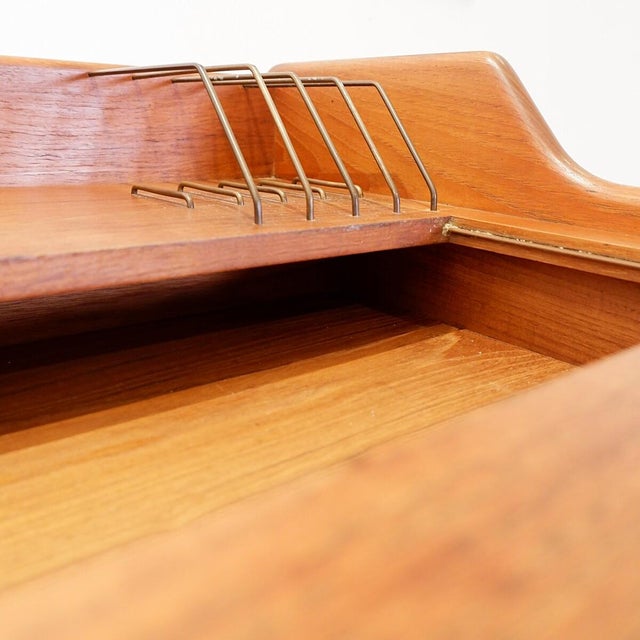 Wood Desk by Svend Åge Madsen for K. Knudsen & Søn, Denmark, 1950s For Sale - Image 7 of 18
