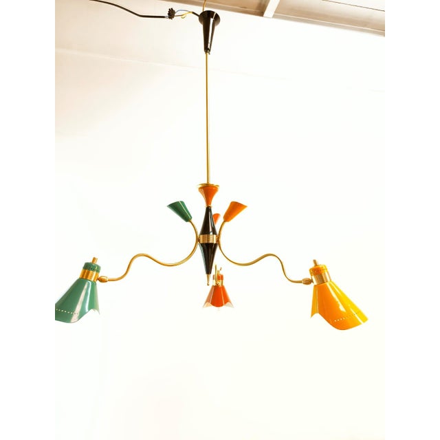 Pendant with Adjustable Multicolor Domes For Sale - Image 13 of 18