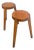 Tripod Stools in Beech, 1940s, Set of 2 For Sale