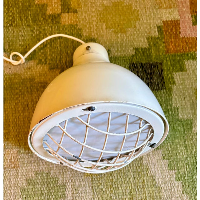Vintage Danish Industrial Pendant Lamp For Sale - Image 4 of 10