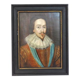 17th Century Portrait of George Villiers, Duke of Buckingham (1592-1628) Likely Done in His Lifetime, Painted by a Follower of Gerrit Van Honthorst For Sale