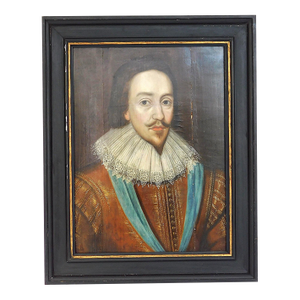 17th Century Portrait of George Villiers, Duke of Buckingham (1592-1628) Likely Done in His Lifetime, Painted by a Follower of Gerrit Van Honthorst