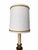 Black and Gold Neoclassical Candlestick Table Lamp With Braided-Trim Shade For Sale - Image 4 of 11