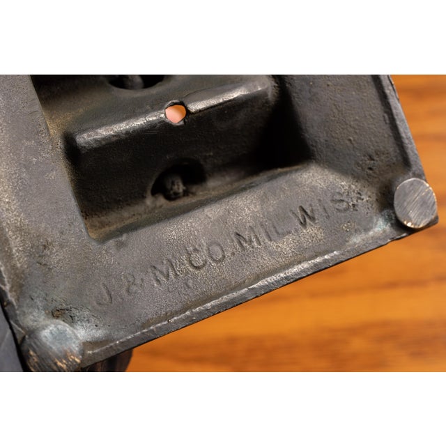 1900 - 1909 1900s Early Cast Iron Tabletop Cigar Cutter For Sale - Image 5 of 10