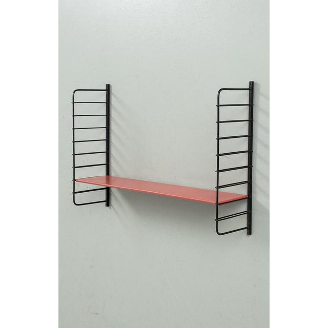 Metal Vintage Brown Wall Shelf For Sale - Image 7 of 7