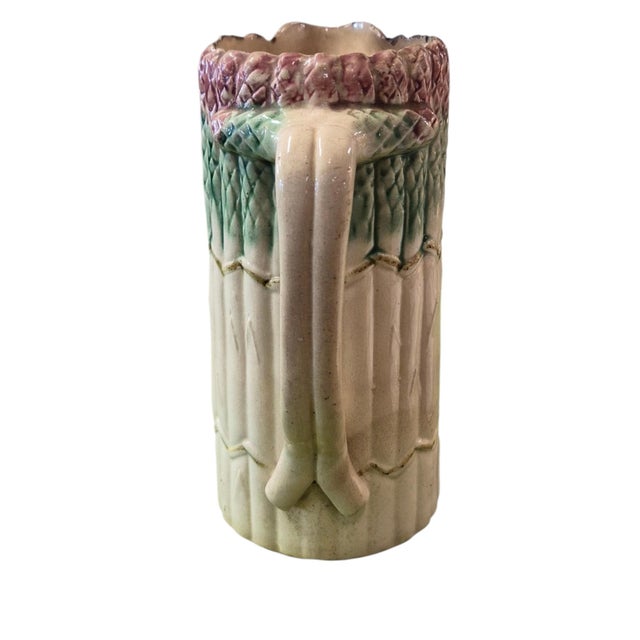 19th Century French Majolica Pitcher For Sale - Image 4 of 5