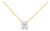 Alexander Beverly Hills Egl 1.52ct Diamond Solitaire Necklace Yellow Gold For Sale
