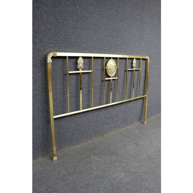 Late 20th Century Wesley Allen Brass King Headboard For Sale - Image 5 of 11