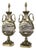 Late 19th Century French Neoclassical Marble and Ormolu Urn Lamps, 1850, Set of 2 For Sale