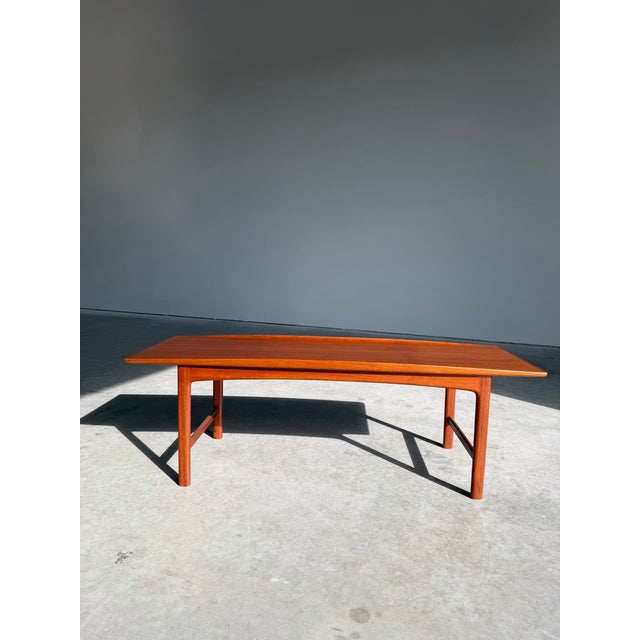 Mid-Century Modern 1960s Folke Ohlsson for Tingstroms Large Swedish Teak “Frisco” Coffee Table For Sale - Image 3 of 12