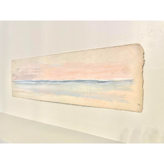 The narrow size of this original pastel on paper would add some needed style to a small space. I'm calling this "Pink...