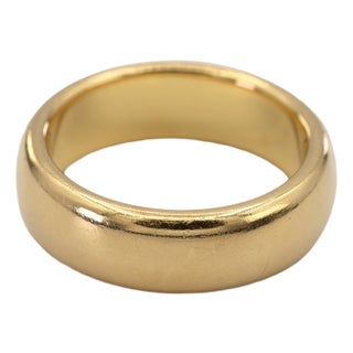 Tiffany & Co. 18k(750) Vintage Yellow Gold Band Ring, Size 6 For Sale