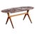 Dining Table with Oval Marble Top attributed to Guglielmo Ulrich, Italy, 1940s For Sale - Image 13 of 13