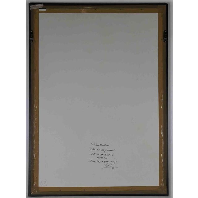 Black and white portrait is an original contemporary artwork realized in 1998 by the artist Nikki Bhandari. Black and...