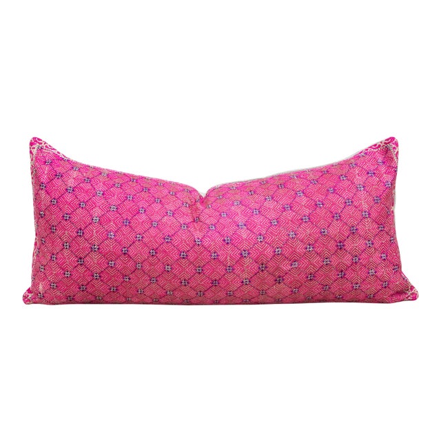 Antique Lavani Sindh Silk Pillow For Sale