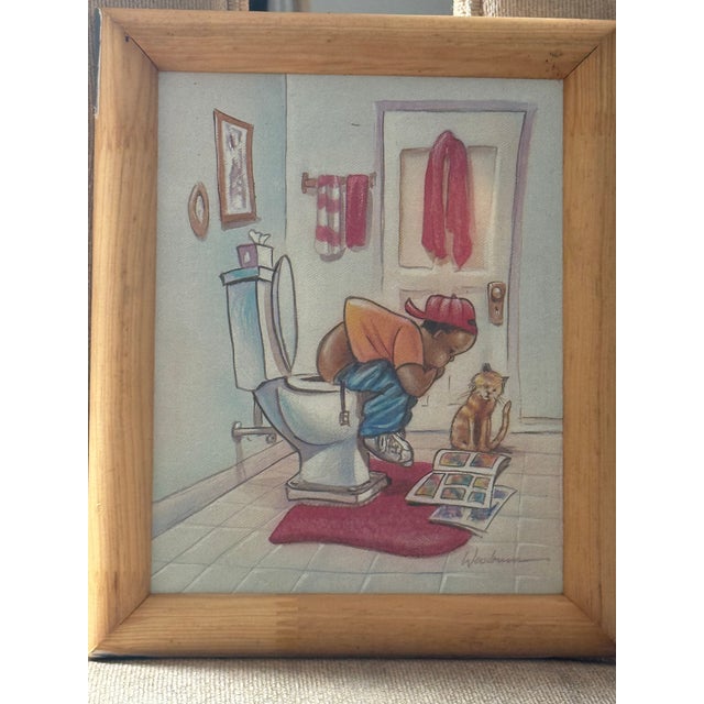 1980s "Higher Education" Original Canvas Reproduction #019 For Sale - Image 4 of 15