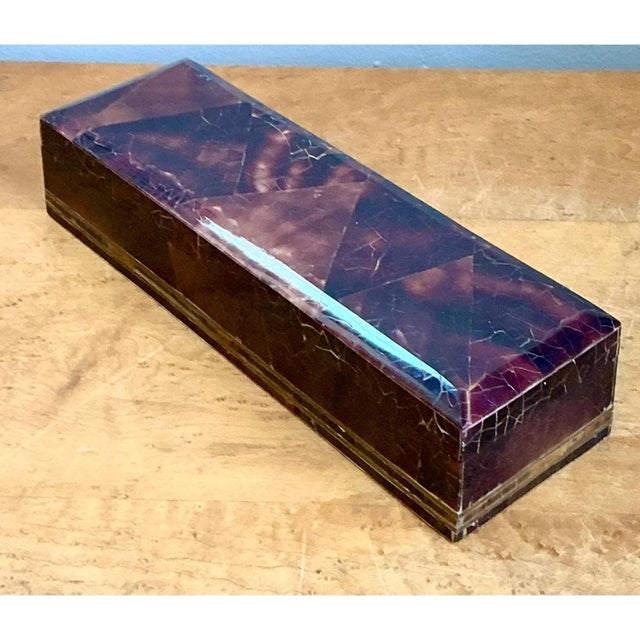 Vintage Coconut Shell Decorative Box For Sale - Image 14 of 15