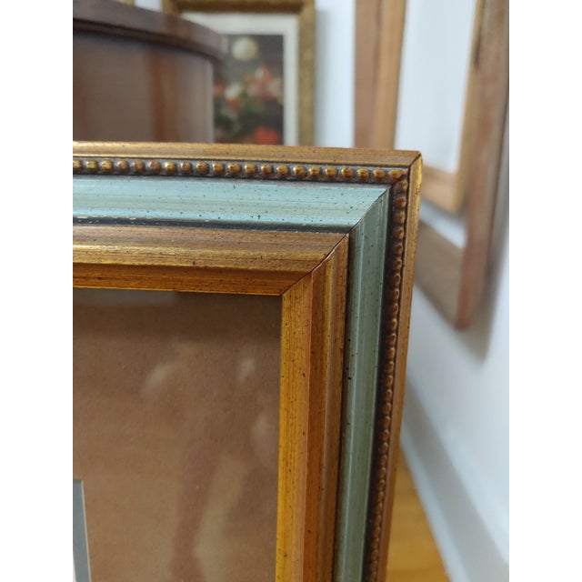 1960s P. Vignot Gouache With Glaze French Streetscape Painting, Framed For Sale In New York - Image 6 of 6