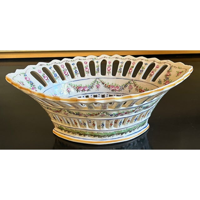 French Reticulated Bowl by Sevres, C. 1900 For Sale - Image 11 of 16