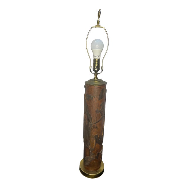 Vintage Wallpaper Printing Roller Lamp For Sale