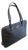 A 1990s Gucci Black Textured Leather and Brass Hardware Shoulder Bag For Sale