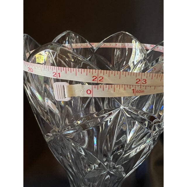 Lenox Lenox Shooting Star Crystal Vase, 14” Sculptural Starburst Form For Sale - Image 4 of 10