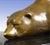 Large Bronze Polar Bear Sculpture with Golden Patina, 1900 For Sale - Image 3 of 7