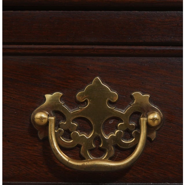 Pair of Drexel Heritage Mahogany Chippendale Style Nightstands For Sale - Image 11 of 18